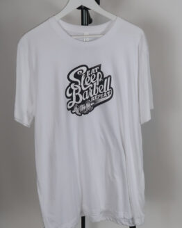 Eat Sleep Barbell Repeat T-paita